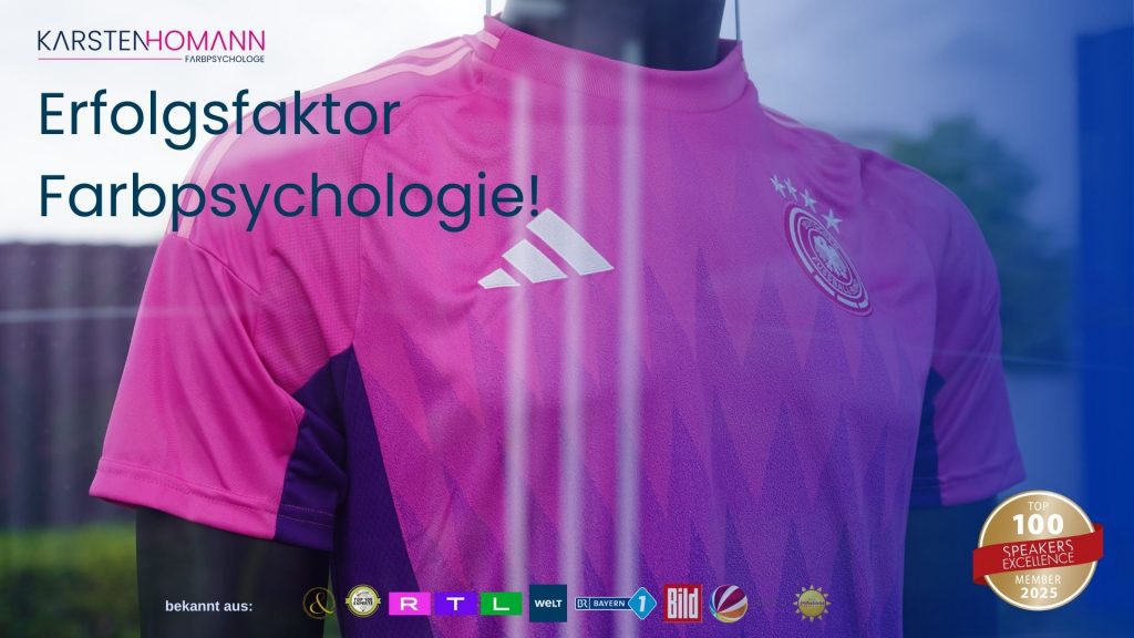 pinke trikots Vortrag Keynote Speaker Farbpsychologie Erfolgsfaktor Ausbildung TV Experte
